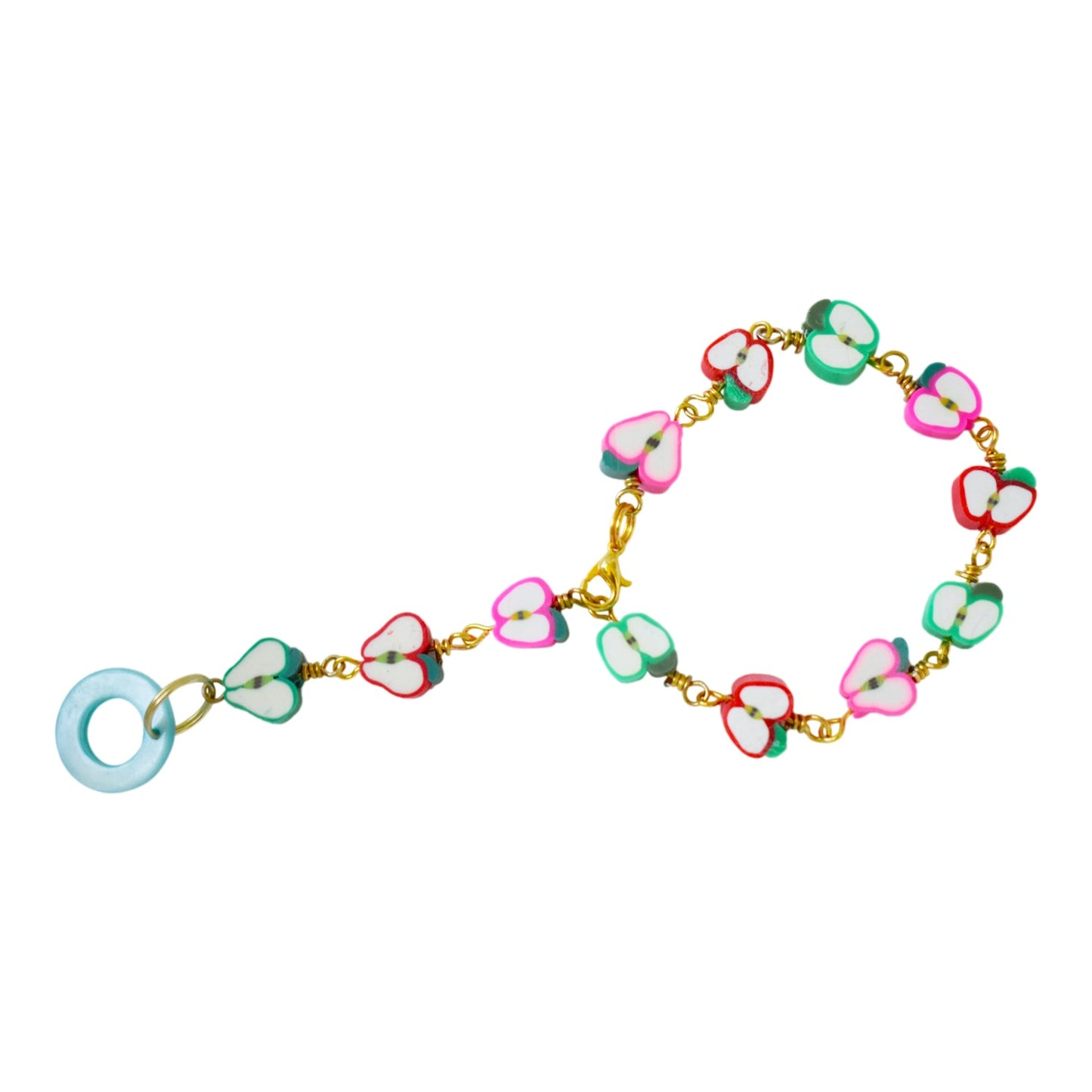 Apple Bracelet, Charm Bracelet, Beaded Bracelet | by Ifemi Jewels